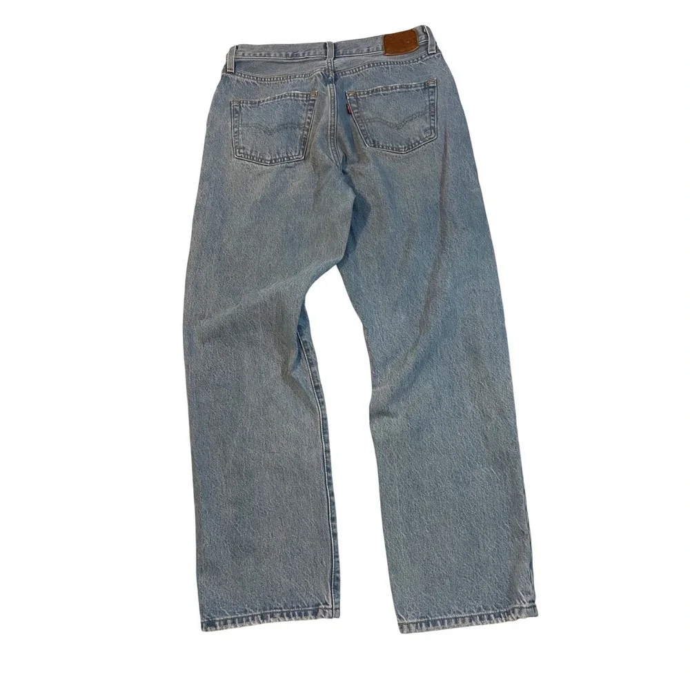 Levis Premium 501 Original Fit Light Wash Straight Leg Button Fly Jeans W29 L30